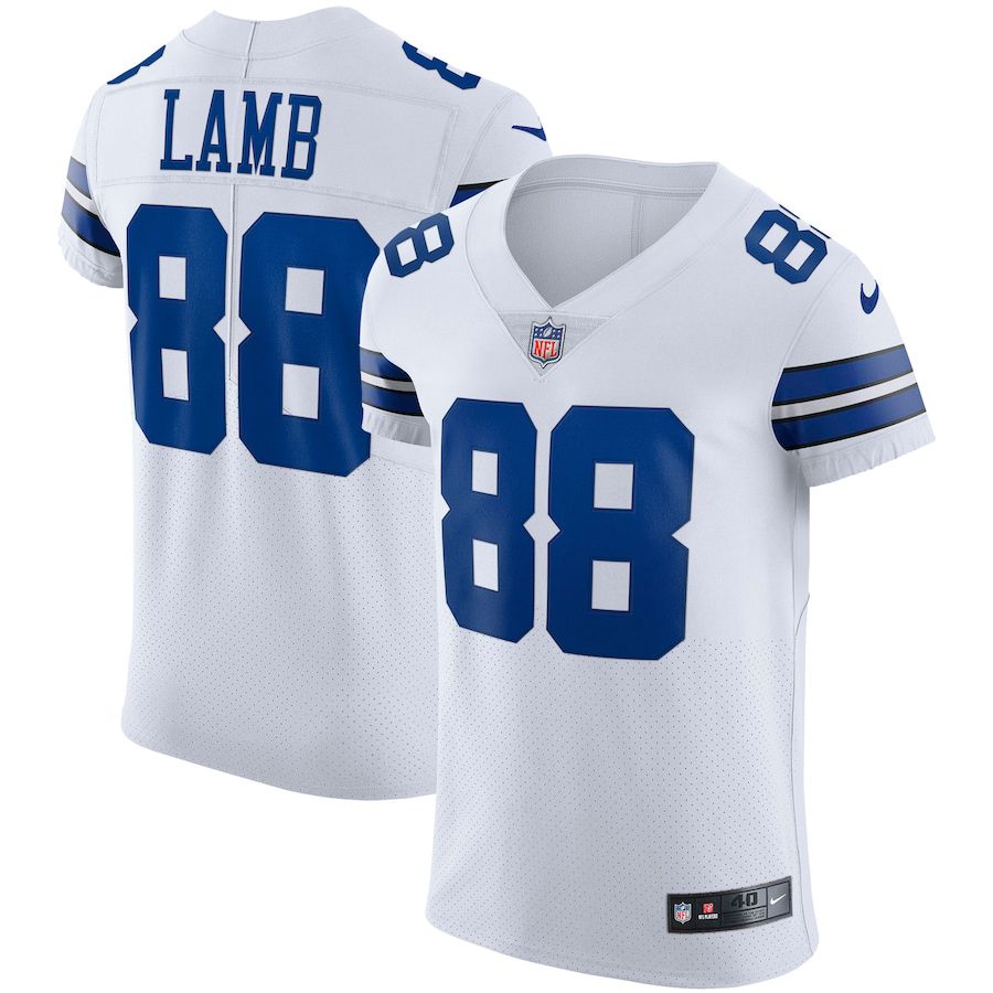 Men Dallas Cowboys #88 CeeDee Lamb Nike White Vapor Elite NFL Jersey->dallas cowboys->NFL Jersey